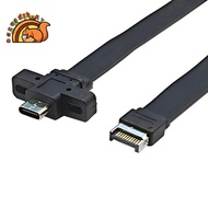 Connectors USB 3.2 Front Panel Extension Cable,GEN2x2 Baffle Cable TYPE-E to Chassis Type-C Front C 