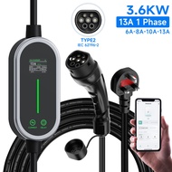AFYEEV EV Charger Cable Type2 IEC62196-2 to 3 Pin Plug 10M, Max 3.6kW [6-13A] UK 3Pin Electric Car C