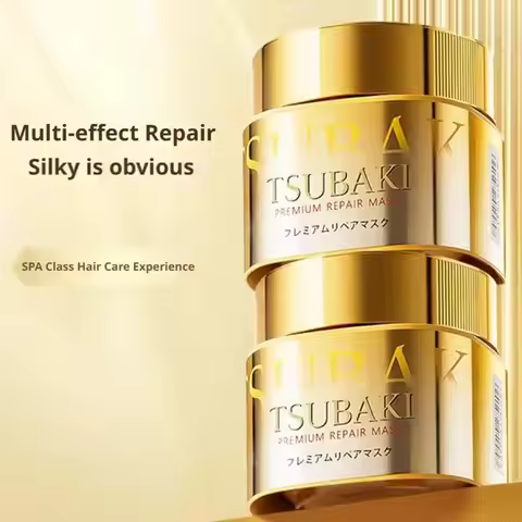 Japan TSUBAKI Premium Repairing Hair Mask - Pink Limited Packaging - Improve Split Frizz Damage Hair