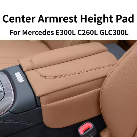 Center Armrest Height Pad Fits Mercedes E300L C260L GLC300L Interior Arm Rest Protective Cushion Aut