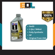 (USA) MOBIL 1 EXTENDED PERFORMANCE 5W30 SP GF-6A Fully Synthetic Engine Oil (946ML/1QT) EP
