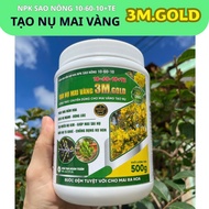 Phân Bón 3M.GOLD 10-60-10+TE hũ 500gr - TẠO NỤ MAI VÀNG PHÂN HOÁ MẦM HOA KÍCH NỤ ĐÚNG LÚC