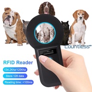 134.2KHz RFID Animal Reader 125KHz Pet ID Scanner EMID FDX-B ISO 11784/85 Microchip Tag Registration