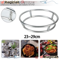 MAGICIAN Pot Storage Rack, Bilayer Bold Cauldron,  Rotundity Stainless Steel Wok Stand Kitchen