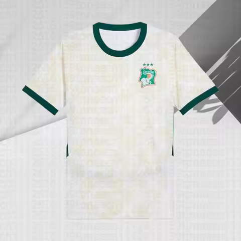 Ivory Coast 2026 Away Jersey Newest Outdoor Quick Dry Soccer Jersey Summer Classic Tee Adults Loose 
