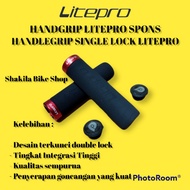 MERAH Handgrip LITEPRO Foam sponge Handle Grip single RING LOCK RED by litepro