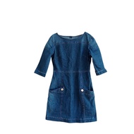 Dark Denim Mini Dress (Size 2497)
