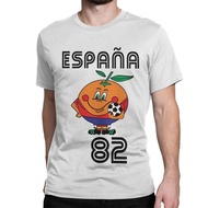 Naranjito T-shirt Mens High Quality Round Neck Spain 82 Spanish Mascot 1982 Football T-shirt Top