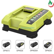 Ryobi 36V- 40V Li-ion battery charger accepts original charger (LUB-OP401)