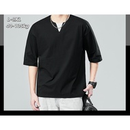 L-8XL Summer Comfortable Pure Cotton Short-Sleeved T-Shirt