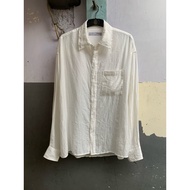 KEMEJA Preloved 8seconds plain long-sleeved men's shirt