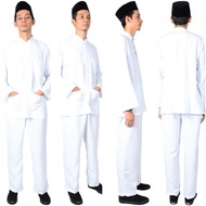Baju Melayu Putih Koshibo Sepasang (Asrama,MRSM,SBP)