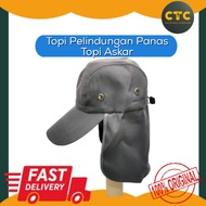 Topi Pelindungan Panas Matahari / Japan Army Hat / Topi Askar Jepun / Fishing Hat / Topi Pemancing / Topi Pekebun