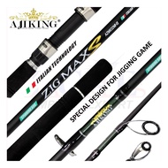 AJIKING ZIGMAX-S JIGGING SPINNING ROD 6'0-6'3 FEET (8-10KG  MAX LOAD)