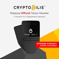 Trezor Safe 3 - Authorized Reseller (CryptoBilis) Bitcoin, NFT & Cryptocurrency Hardware Wallet