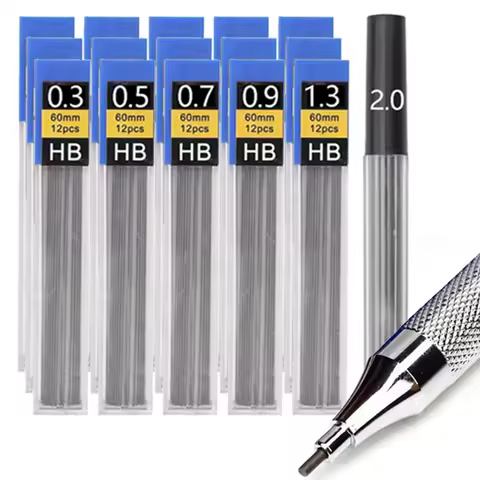 6-1Pcs Mechanical Pencil Lead 0.3 0.5 0.7 0.9 1.3 2.0 HB Refill Leads for Mechanical Pencil Drawing 