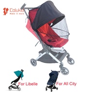 COLU KID® Stroller Accessories Mosquito Net With Sun Shade For Cybex Libelle Goodbaby POCKIT+ All City Sunshade