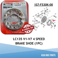 Yamaha Original LC135 V1 V2 V3 V4 V5 V6 V7 4 Speed 4S Brake Shoe Set Lining Brek Belakang - 1S7-F530