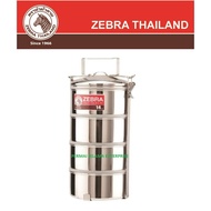 100% Original Thailand Zebra Stainless Steel Food Carrier Air Tight II - 14cm x 4 tiers Z150244 150244