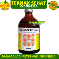 BIOSAN TP INJ 100ML & BIOSAN TP INJ 50ML - Meningkatkan Stamina Daya Tahan Hewan SANBE