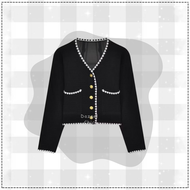Zavora Atasan Cardigan Korea Rajut  3in1 Setelan Wanita Kekinian ( Bella Square+Cardigan+Rok Tutu ) 
