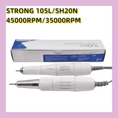 STRONG 210 45000RPM 35K & 45K Micromotor Polishing Nail Drill Pen Manicure Machine Handpiece White 2
