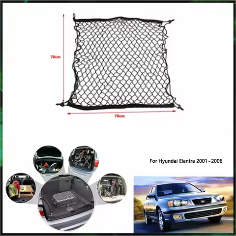 For Hyundai Elantra Avante XD MK3 2001~2006 2002 2003 2004 Car Trunk Net Interior Luggage Cargo Orga