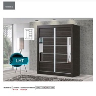 LHT Model 6022 Wenge Sliding Doors Wardrobe 5ft Lenght ✔️ 6ft Height ✔️ 1.9ft Depth ( 21" )