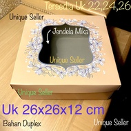 [Isi10] Dus Box Hampers GOLD EMAS 22x22x10 24x24x10 26x26x12 cm / Dus Box Kotak kue Tart 22x22 24x24