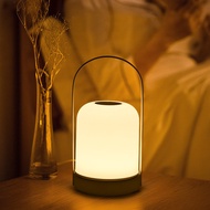 LED Portable Camping Lamp Rechargeable Table Lamp Portable Touch Dimming Table Lamp Creative Small T