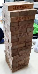 ╭★㊣ Jenga 原木色疊疊樂(木材)【53個】親子同樂,教育玩具,腦力激盪 特價 $199 ㊣★╮