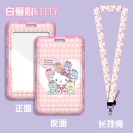 YTOS Campus Card Holder Long Lanyard Name Tag kt Cat Bank Card Holder EasyCard Holder Bank Card Hold