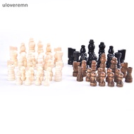 uloveremn 32pcs  Chess Pieces Complete Chessmen International Word Chess Set Chess SG