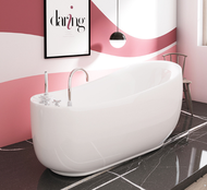 BIGSALESHOP อ่างอาบน้ำ อะคริลิค Archimedes Bathtub ขนาด 120/160CM อ่างอะคริลิค มี3ขนาด