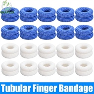 SHANLIN Finger Bandage Blue White Sports Gear Nursing Bandage 10Pcs Cotton Finger Protector Finger T