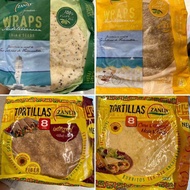 แผ่นแป้ง ตอติญ่า สำเร็จรูป ผสมธัญพืช และ เมล็ดเจีย ( ตรา ซานุย ) 240 G. Zanuy Wheat Flour Tortillas 