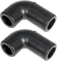 Lanphitus 2Pcs AC Drain Elbow Tube HVAC Crankcase Ventilation Rubber Connecting Hose For Ford F-150 
