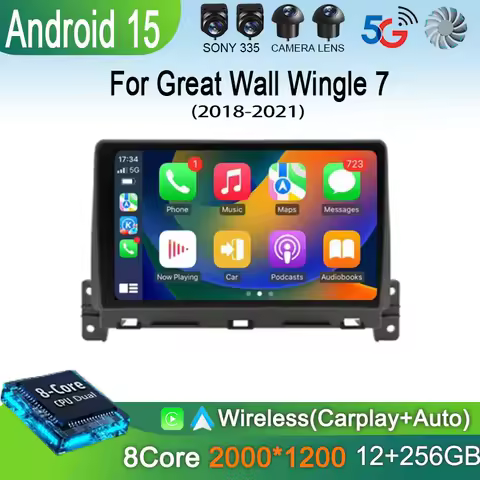 Android 14 Car Radio Multimedia Player For Great Wall Wingle 7 2018 - 2021 Auto Carplay Car Stereo D
