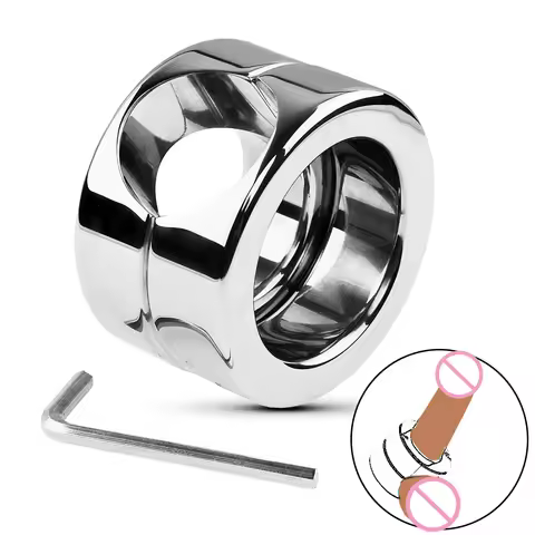 Stainless Steel Scrotal Stretching Pendant Ring Penile Weight Physical Exercise Men Cockring Anillo