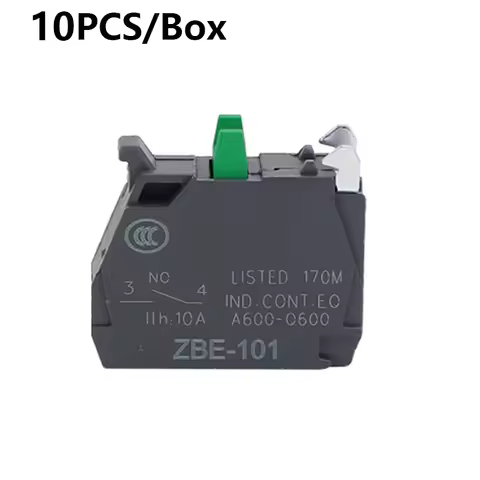 10pcs Button Switch Contact Block Zbe-101 No / Zbe-102 Nc Xb4/xb5