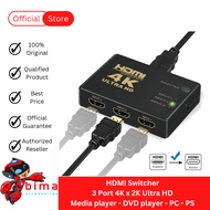 Adapter HUB HDMI Switch 3 Port 4K x 2K Ultra HD Switcher Media player - DVD player - PC - PS SY301