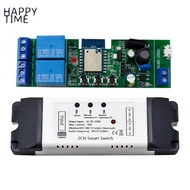 HAPPY TIME-Tuya WIFI 2CH Smart Relay Switch Sensor AC85-250V Switch Access Control Relay Controller 