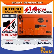 Mytools KAZUMI JAPAN KZD23000SE Diesel Generator (Silent Type) Three-Phase 14kW 415V