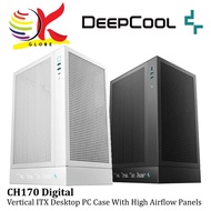 DEEPCOOL CH170 DIGITAL ITX DESKTOP PC CASING / CASE WITH FULL SIZED AIR COOLING , MULTIPLE DATA POIN