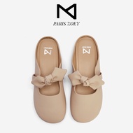 Paris Zoey รองเท้าลำลองสำหรับสุภาพสตรี รองเท้าสตรีแบน รองเท้าแตะ Mules