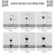 Aika Sand Hourglass Glass Hourglass/ Room Decoration Table Display/ TS