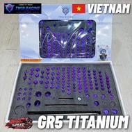 100% ORIGINAL VIETNAM GR5 TITANIUM SCREW LC135 V8 Y15ZR/ TWIN RACING GR5 LCV8/ GR5 Y15/ SKRU GR5 TIT