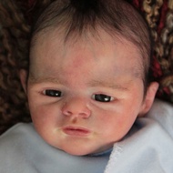 ADFO 14 Inches Kian Reborn Baby Kits Lifelike Unfinished Vinyl Silicone Reborn Baby Girl Dolls Parts