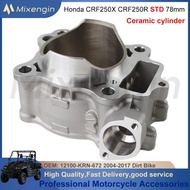 STD 78mm 249cc Ceramic cylinder block For Honda CRF250X 2004-2017 CRF250R 2004-2009 12100-KRN-672 Mo