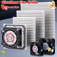 CLEVERHD Shutters Fan Grille, ABS Without Fan Cabinet Ventilation Filter, White Fan Filter